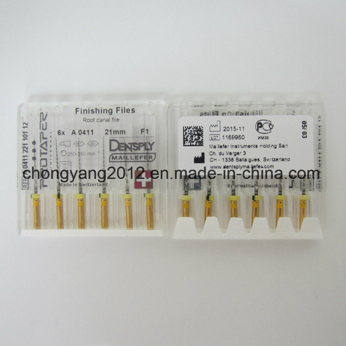 Dental Dentsply Root Canal Protaper Files (with cross)