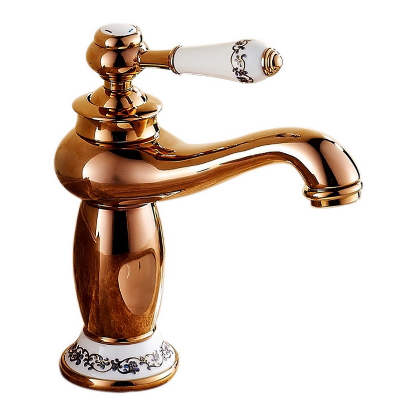 Brass Body Single Level Single Handle Bathroom Basin Faucet