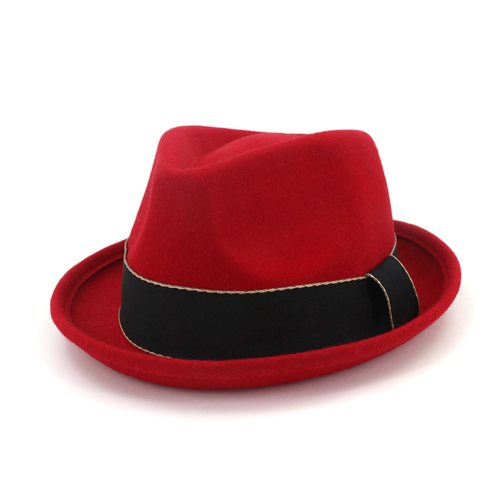 Crushable for Travel Fashion Unisex 100% Australia Wool Felt Fedora Hat