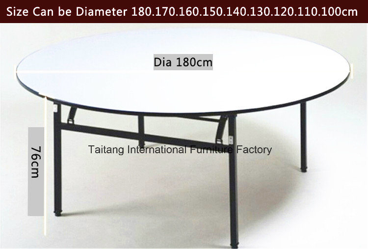 2016 Hot Sale Hotel Banquet PVC Top Folding Dining Table