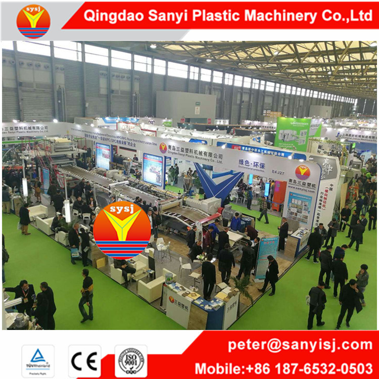 Plastic Interlock Click Vinyl Floor Tiles Spc Flooring Extruder Machine