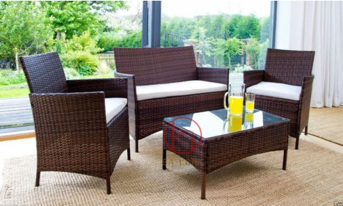 New Popular Leisure PE Wicker Rattan Garden Outdoor Patio Dining Sofa Furniture