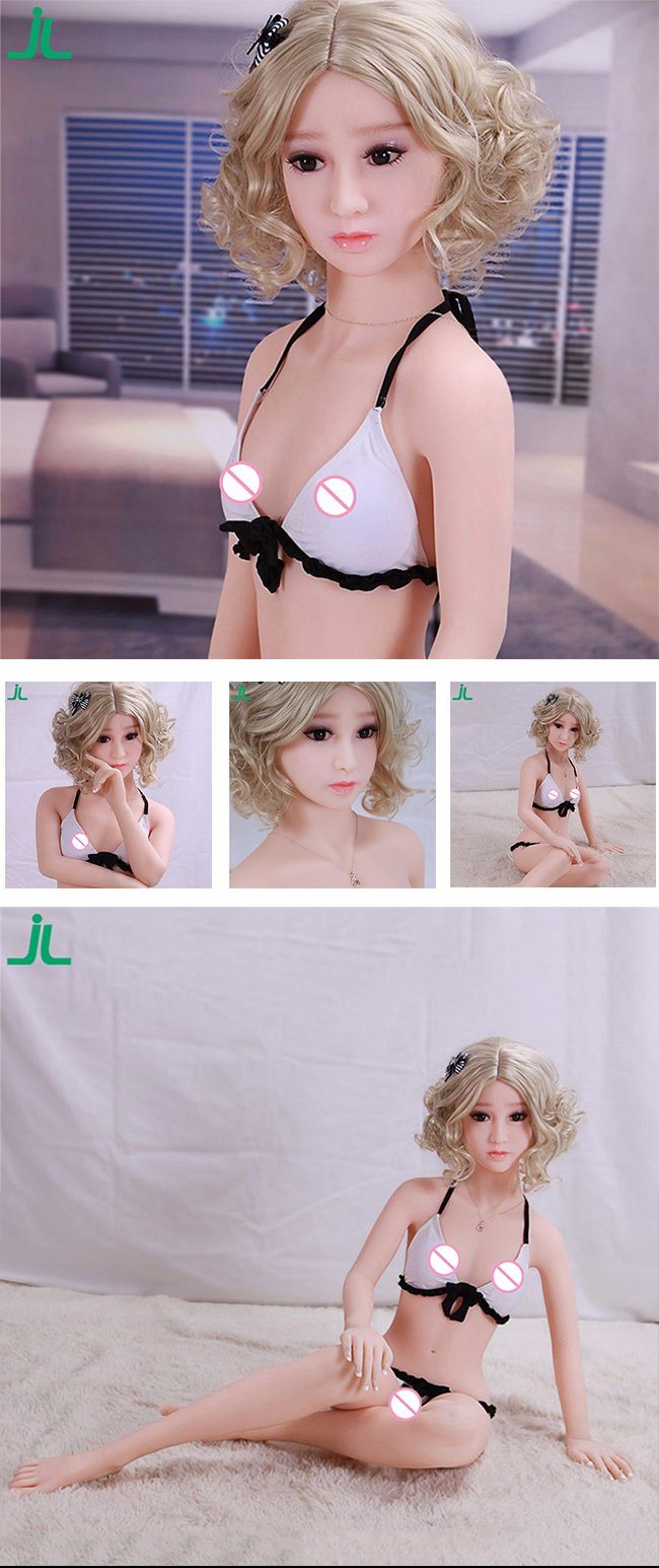 135 White Skin Silicone Sex Doll with Stand Feet