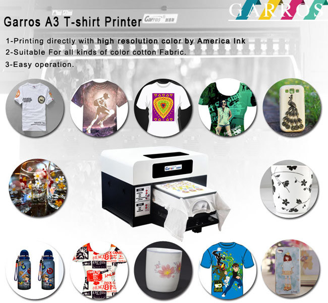 2016 Direct to Garment Flatbed Printer T-Shirt Printing Machine
