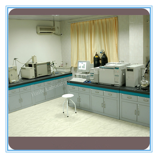 Microbiology Laboratory Wall Mounted Bench with Shelf Support Wall Cabinet