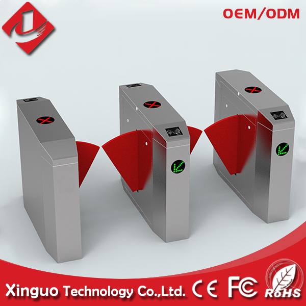 Access Control System Flap Barriers, RFID Flap Barrier Gate for Fitness Club