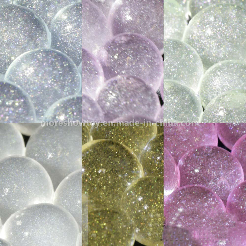 Golden Color Glitter Crystal Soil Water Gel Beads Wedding Decoration