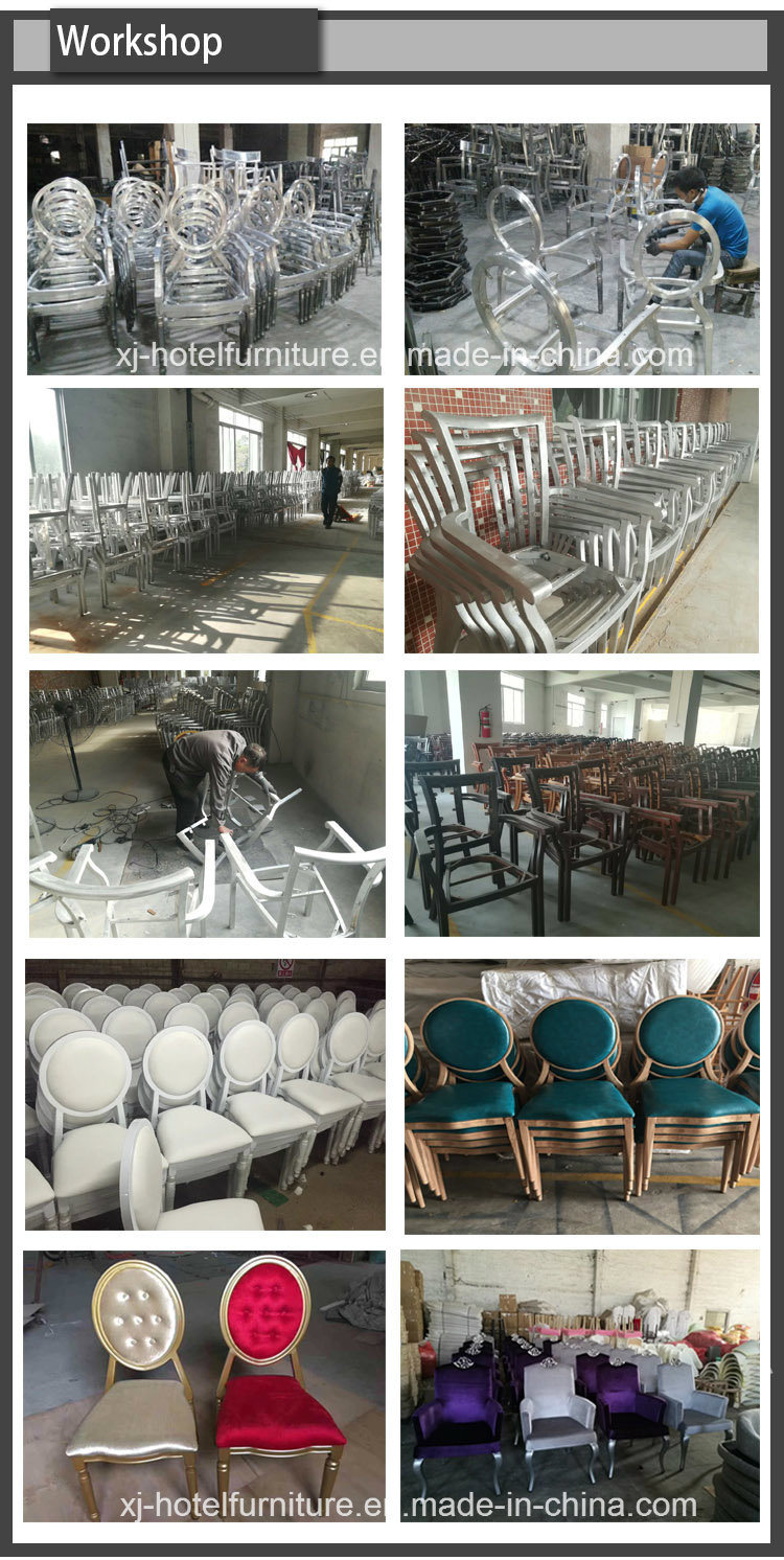 Cheap Steel/Aluminum Imitated Wood Chair for Banquet/Restaurant/Hotel/Wedding