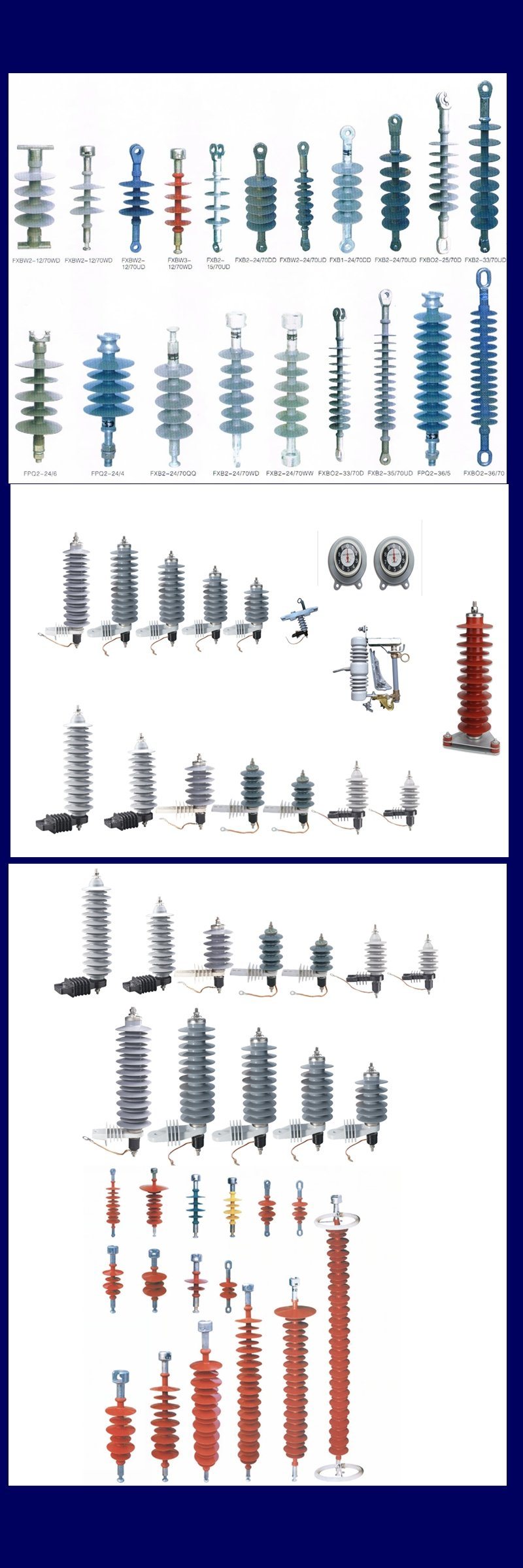 High Voltage Composite Pin Insulator Fpq-35/6 with CQC ISO9001