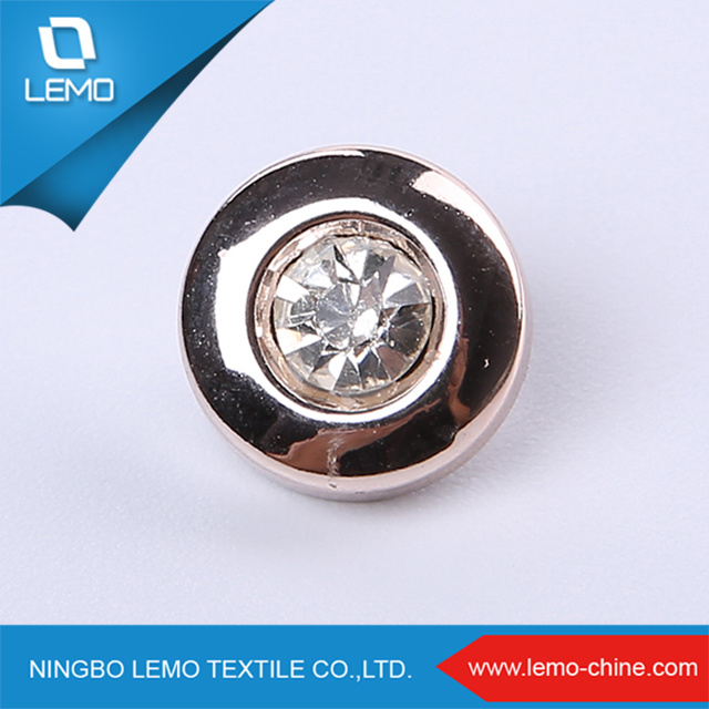 2017 New Goods Natural Round Acrylic Stone Diamond Button