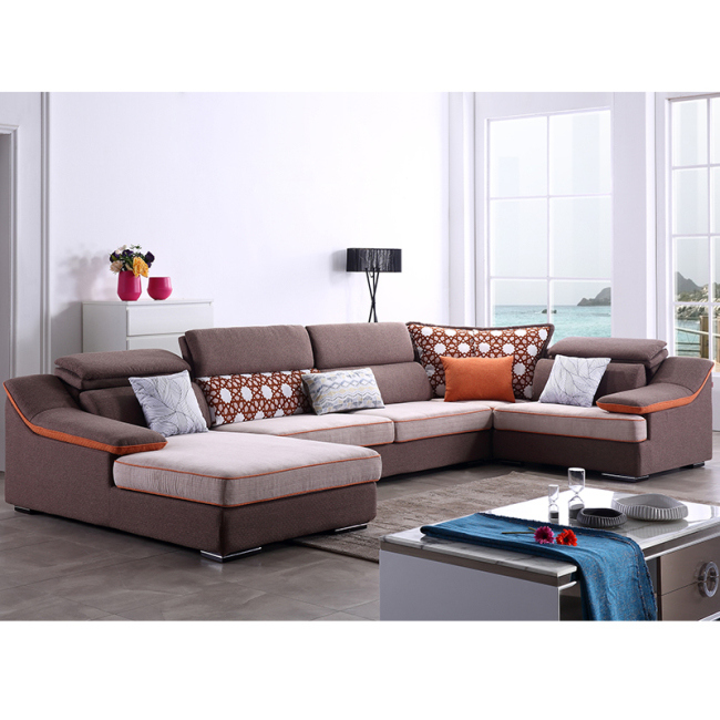 Modern Design Sectional Sofa with Linen High Quality Fabric for Living Room Furniture -Fb1150