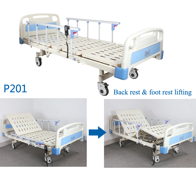 ABS Electric Hospital Caring Bed, Medical Adjustable Electric Patient Nursing Bed