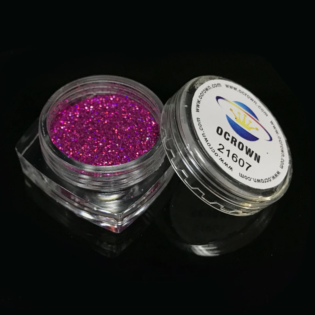 21607 Holographic Peach Bulk Holo Laser Nail Art Glitter Powder