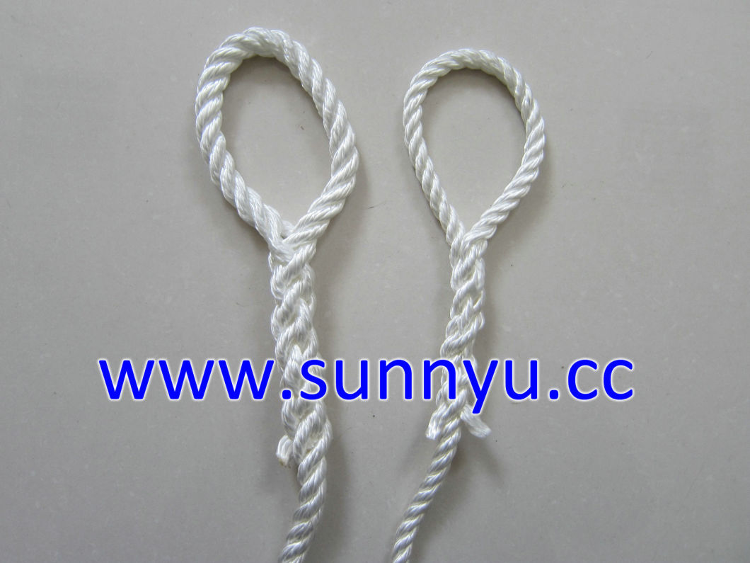 Nylon Rope with Knot, Know Rope, Double Braided Rope, Marine Rope, Anchor Rope