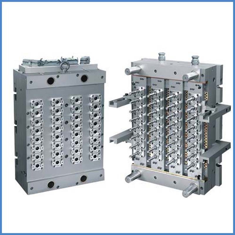 Needle Valve Hot Runner 24 Cavity No Cutting Pet Preform Mould