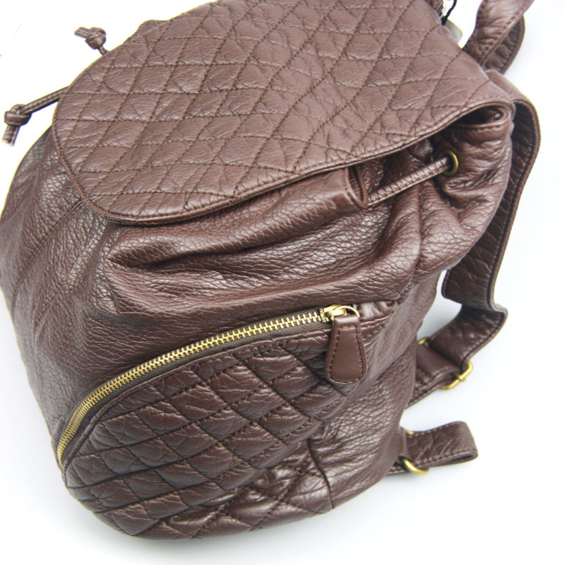 Ladies Washed PU Backpack Casual Leisure Backpack Fashion Accessories Supplier