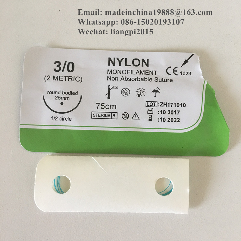 Surgical Suture with Needle Nylon Thread