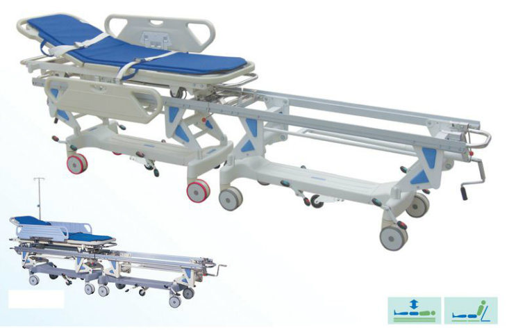 HS-Ts003 Medical Patient Connecting Transport Stretcher Trolley for Operation Room