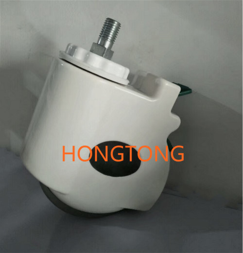 5-Inch PU Caster / Furniture Casters / Silent Casters for Cart / Hospital Bed Castor /Medical Double-Sided Silent Casters