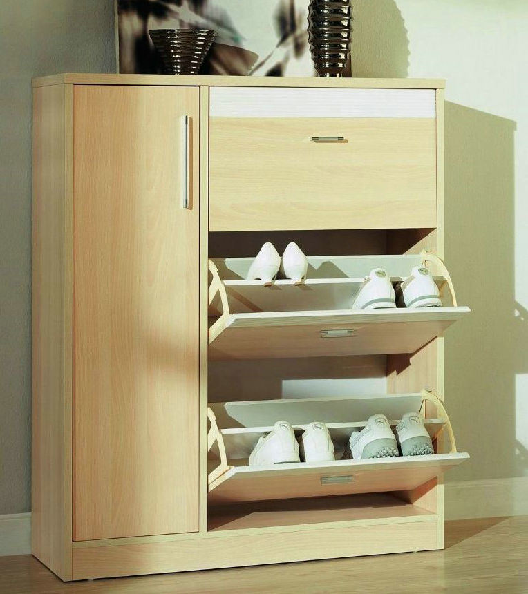 Shoe Storage Cabinet Made by Melamine MDF