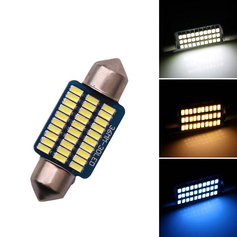 Festoon 30SMD/ 36SMD 3014 LED Reading Light Car LED Festoon 36mm 39mm 41mm C5w LED Dome Light Automobile Bulbs Lamp