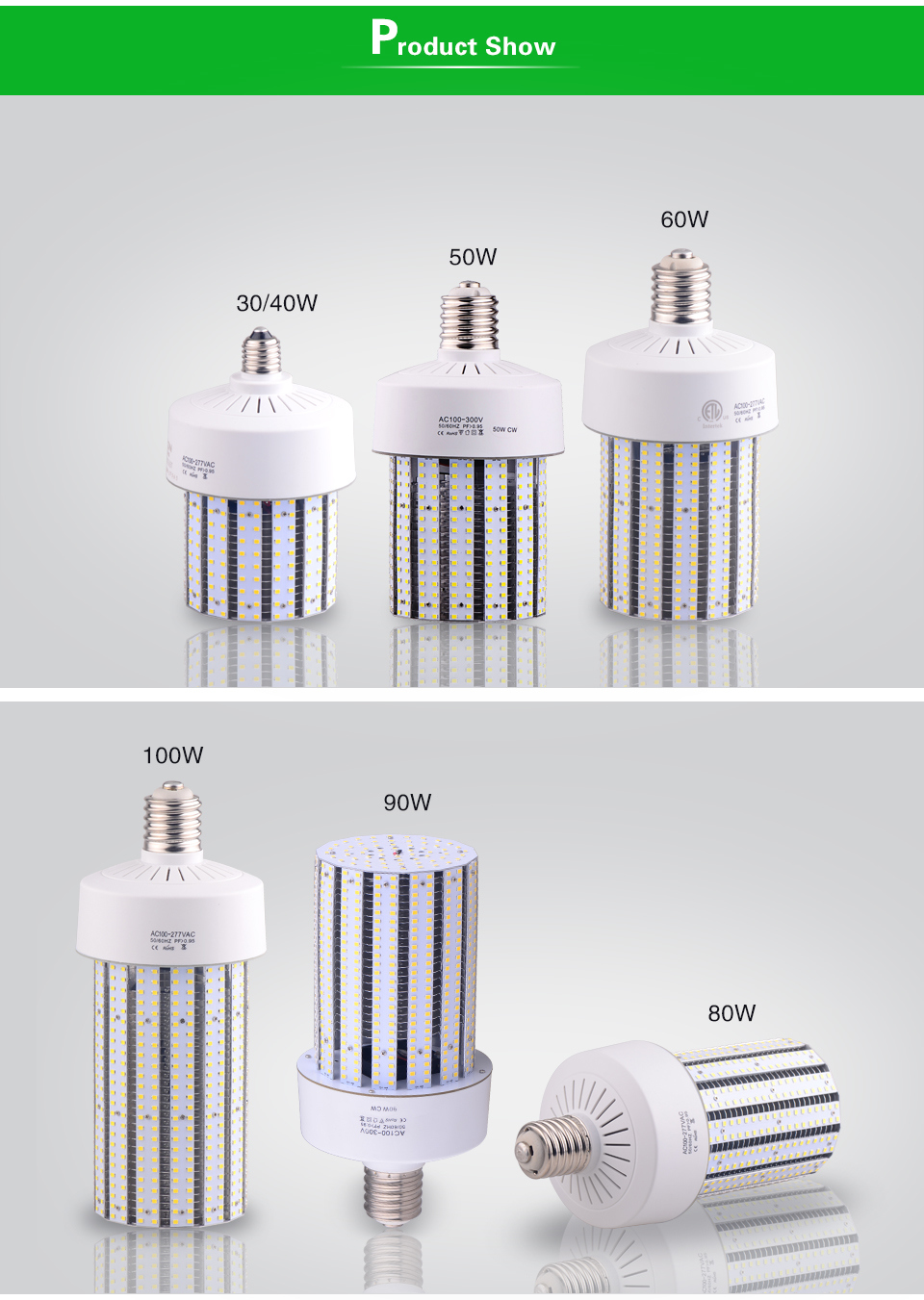 2018 Dimmable 4800lm LED Light Bulb E27 40W