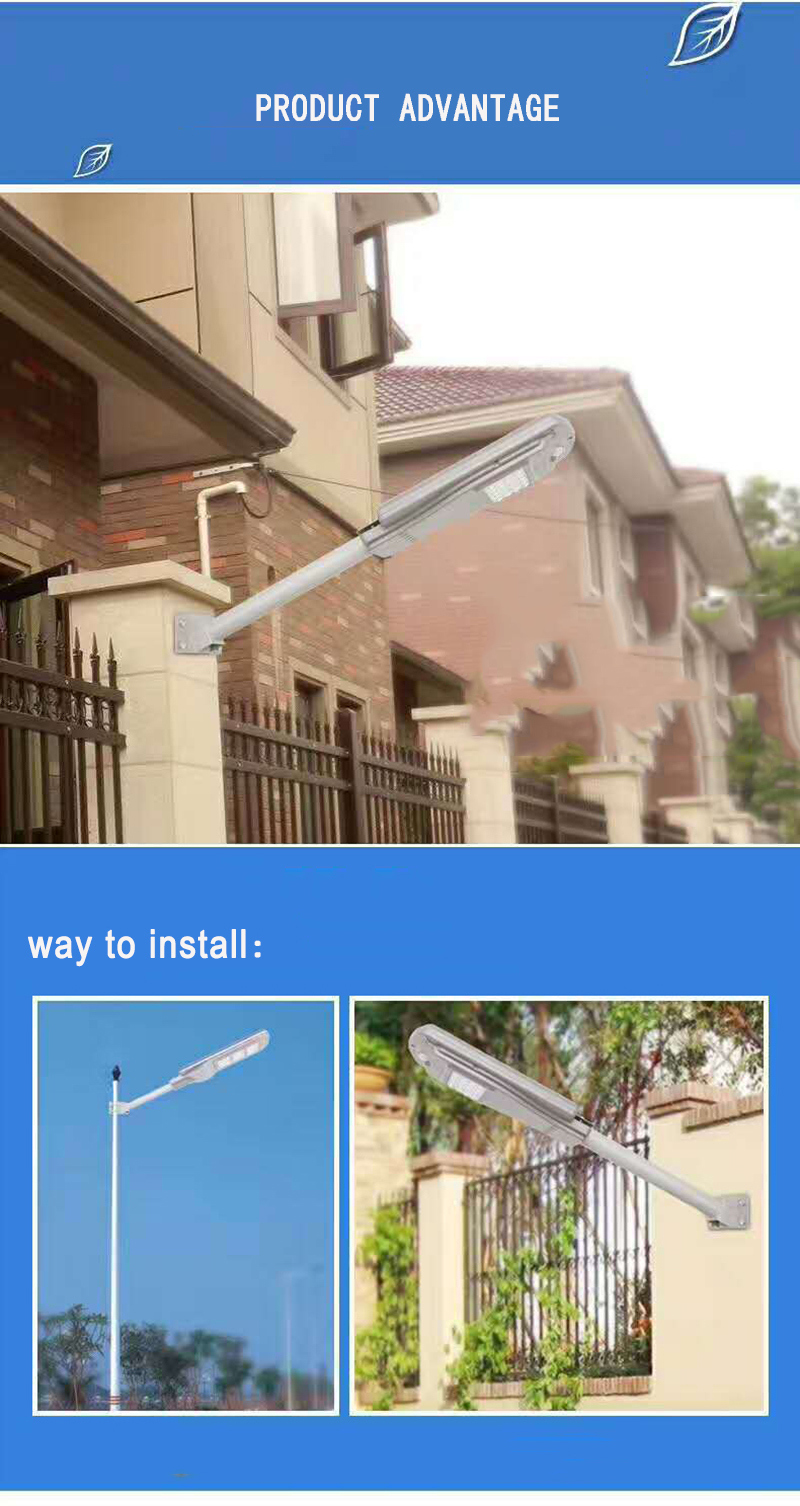 LED 20W/40W/60W Motion Sensor LED Solar Street Light Waterproof Outdoor Wall Lighting for Garden Lighting