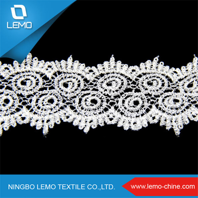 100% Polyester Trim Chemical Lace for Decoration