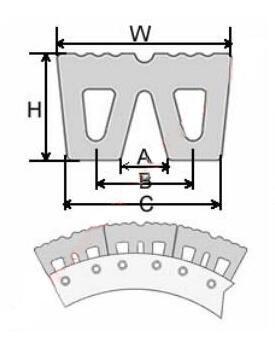 Dock and Boat Bumper W Type Marine Rubber Fender