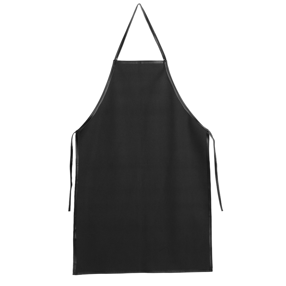 Hot Mens Womens Convenient Faux Leather Chef Apron Waterproof Kitchen Cafe Commercial Restaurant Cooking Aprons + Cuff