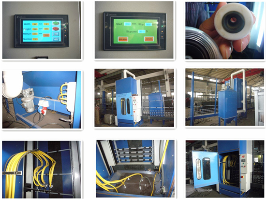 1.6m PLC Control Automatic Stable Working Glass Sandblasting Machine