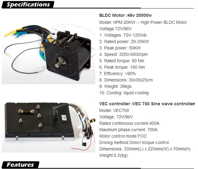 Ce 3HP/6HP/10HP/20HP/30HP /50HP Electric Propulsion Outboard Motor for Boat