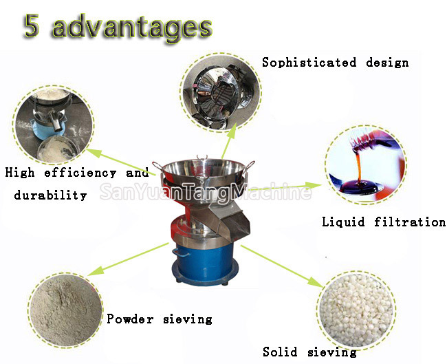 450mm Vibration Filter Machine Screen Separator