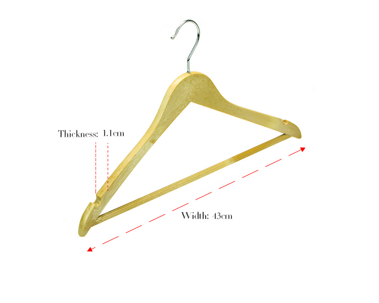 Yeelin Garment Usage Clothing Type Wood-Like Clothes Hanger (YLWD-c6)