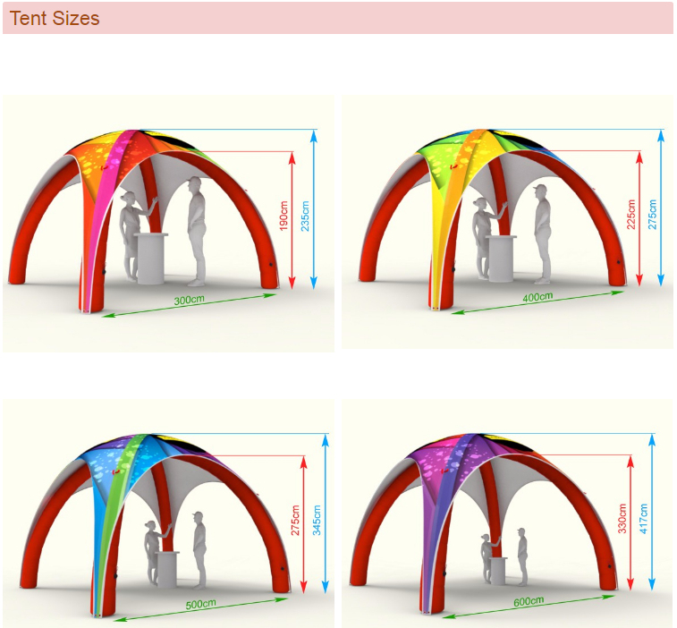 Promotional, Inflatable Spider Tent for Event and Advertising