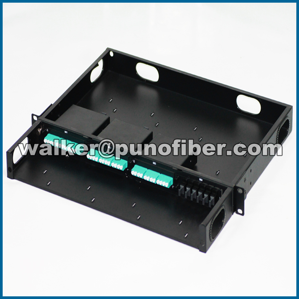 144F Fiber Optical MPO MTP 1U 19 Inch Patch Panel