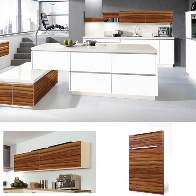 European Style Restaurant Teak Wood Kitchen Cabinet (real manufacturer)