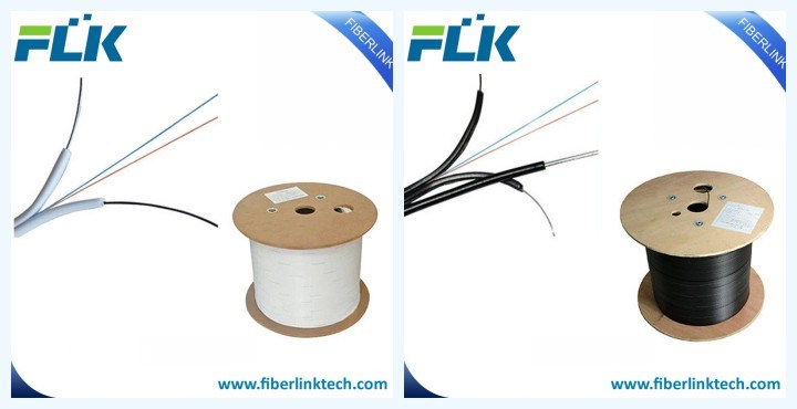 1/2 Cores Fiber Optical/Optic FTTH Communication Indoor/Outdoor Flat Drop Cable