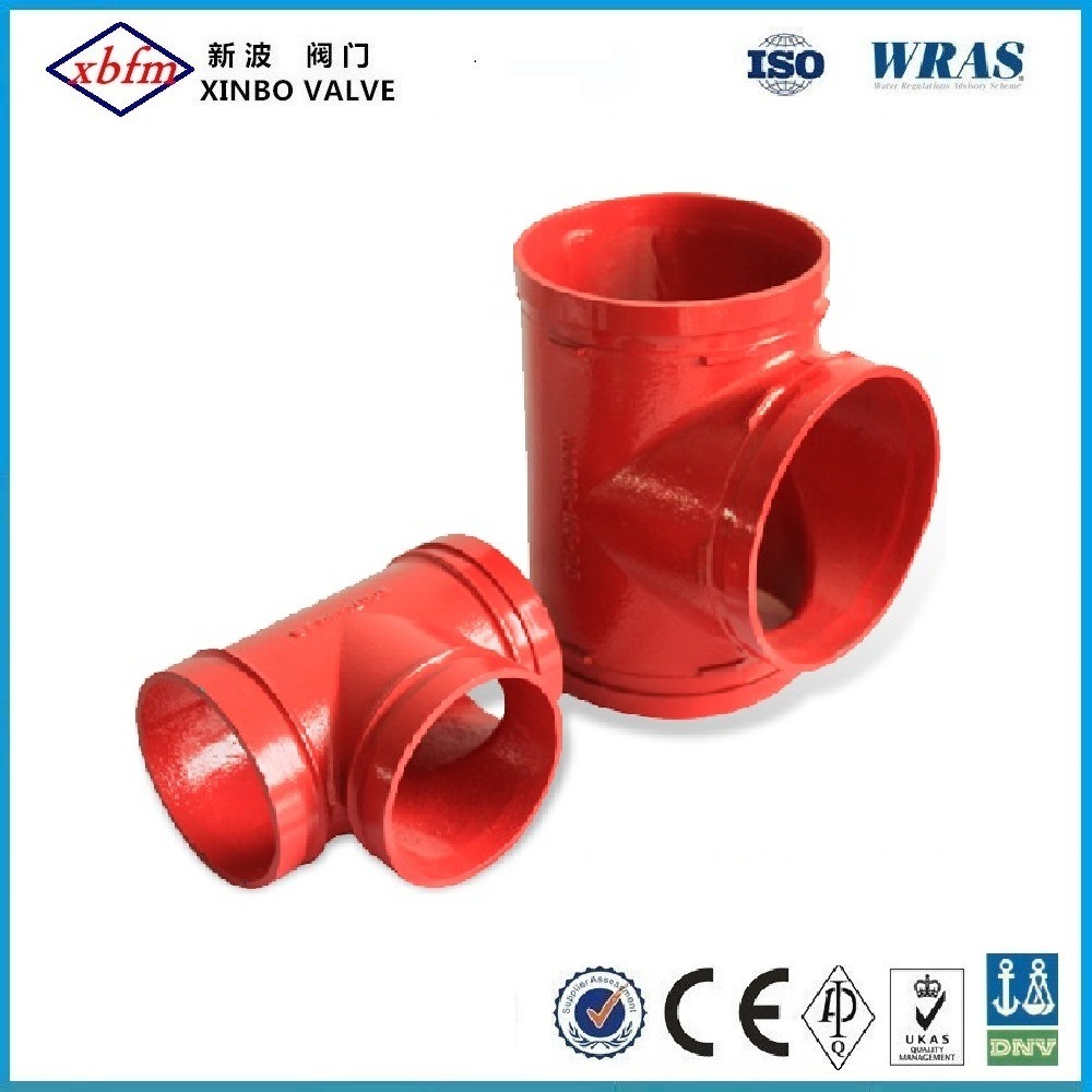 Grooved Pipe Fitting/Equal Tee/Grooved Tee/