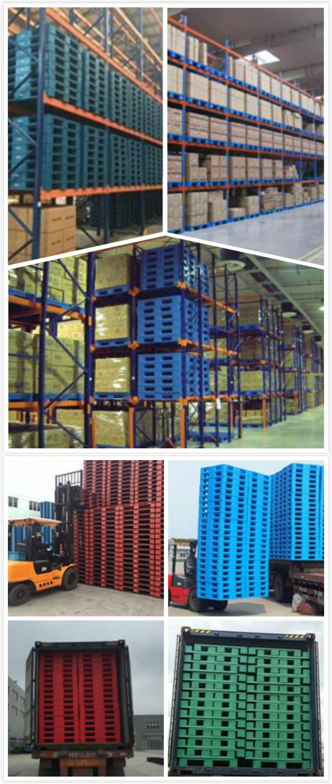 T18 1200X900 Steel Pipe Adjointed Strong Warehouse Plastic Pallets