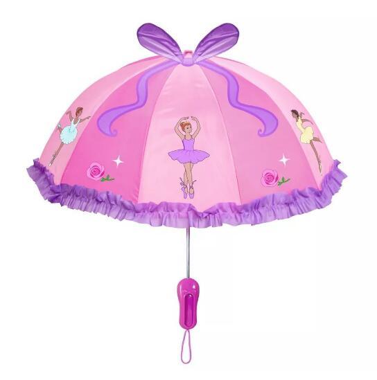 Cartoon 3D Rain Umbrellas Cute Girls Boys Pop-up Ear Dome Umbrellas