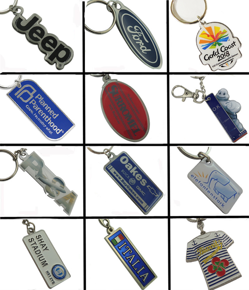 Promotional Custom Fashion PVC Rubber Keychain for Souvenir Gifts