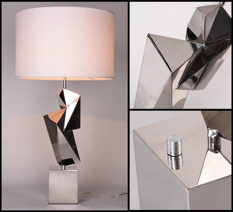 Hotel Use Art Decoration Stainless Steel Table Lamp (TL3106-GD)