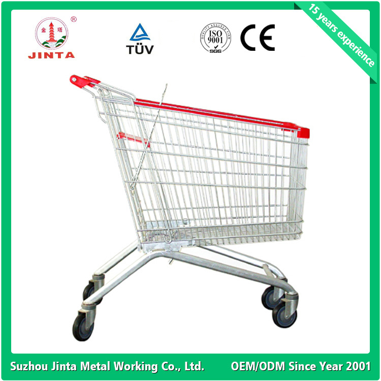 European Style Factory Direct Retail Supermarket Shopping Trolley (JT-E04)