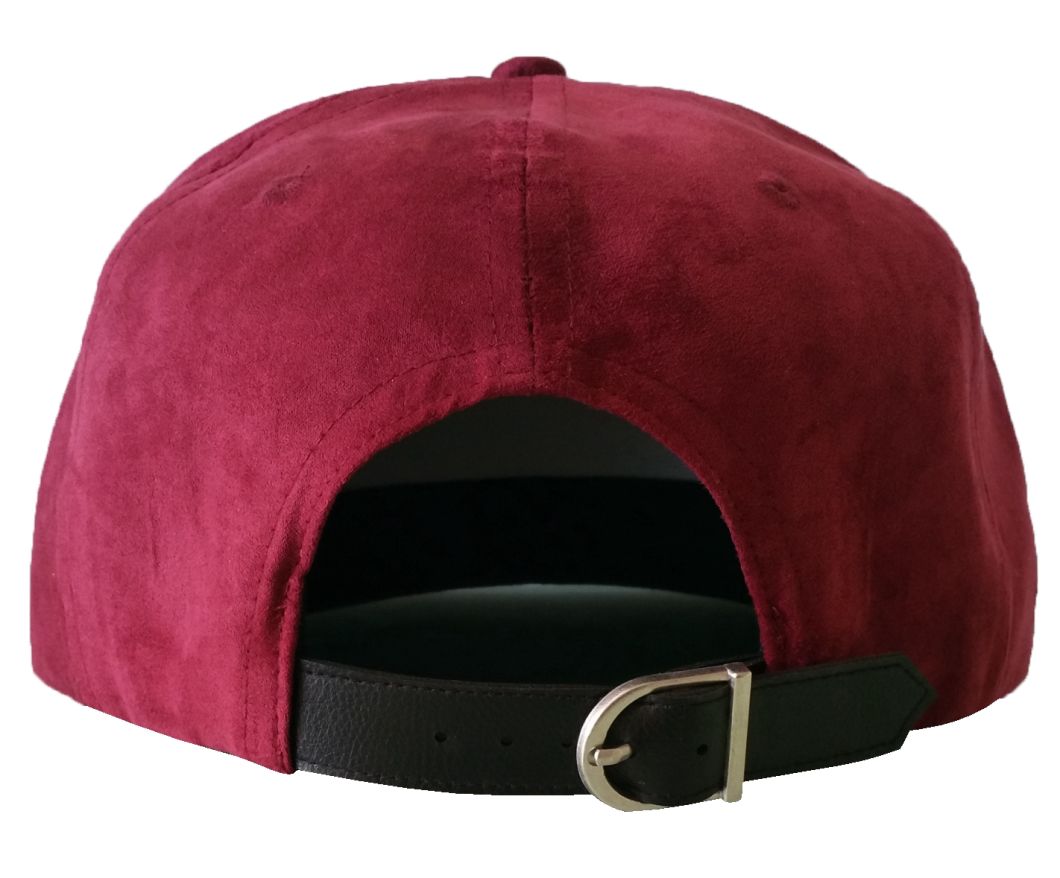 Wholesale Price Maroon Suede Material Baseball Cap