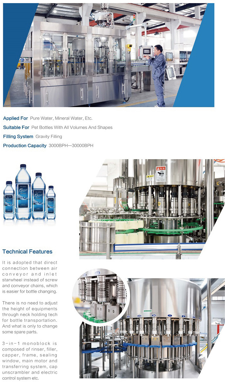 Factory Price Stable Working Automatic Water Bottling Machine