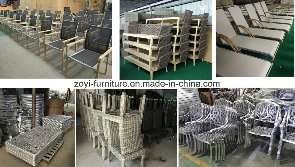 Outdoor White Powder Coated Aluminum Single Sofa