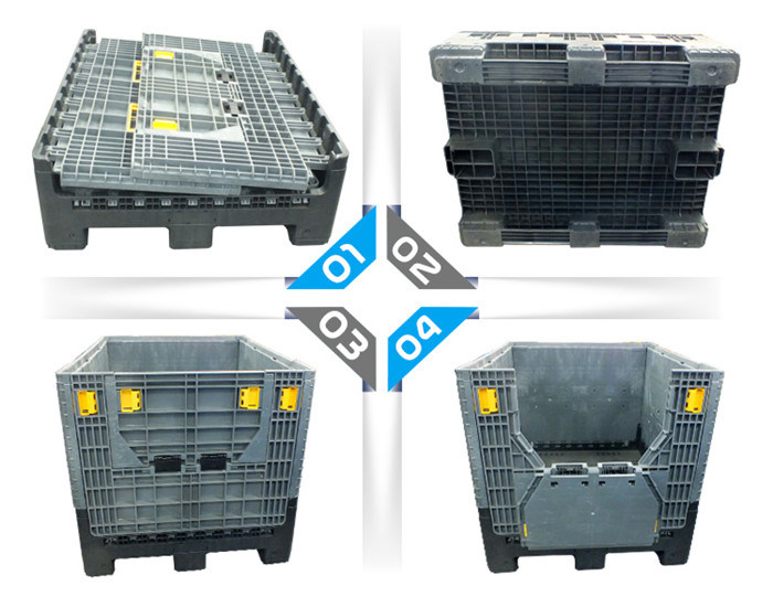 Heavy Duty Plastic Industrial Pallet Bulk Container