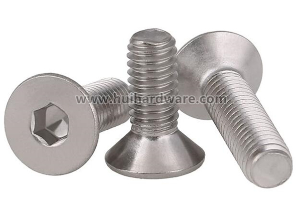 Stainless Steel Hex Socket Countersunk Head Machine Screws (DIN7991)