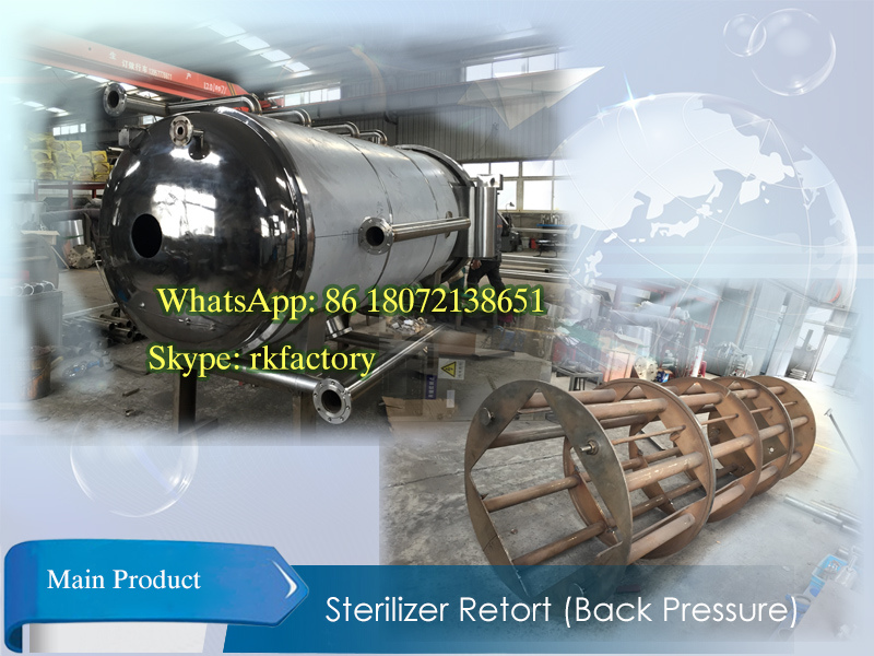 Cheapest Sterilization Autoclave with Back Air Pressure Able to Sterilize Food Plastic Sachet